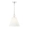 Z-Lite Alaric 1 Light Pendant, 14in. W x 15in. H, Polished Nickel 3042P14-PN - alternate 1
